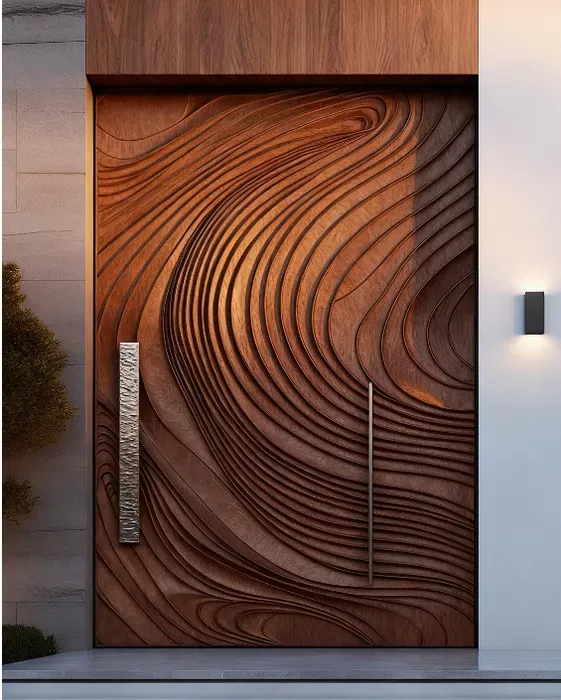 Valora Relief carved entrance door