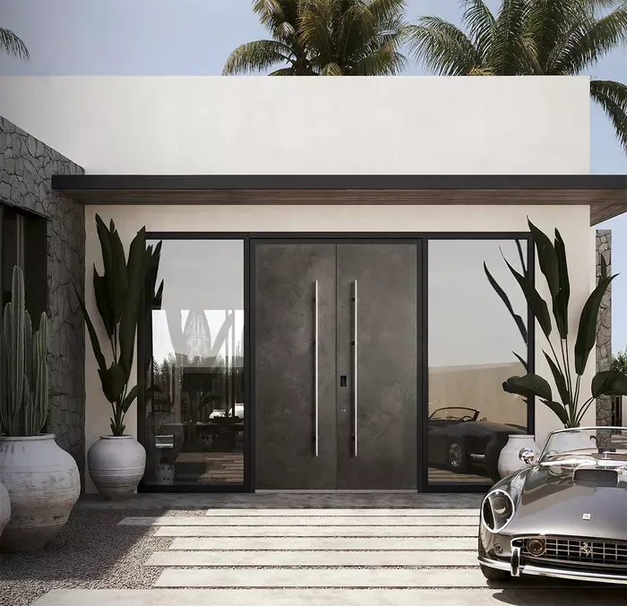 Valora Lumiere aluminium and glass entrance